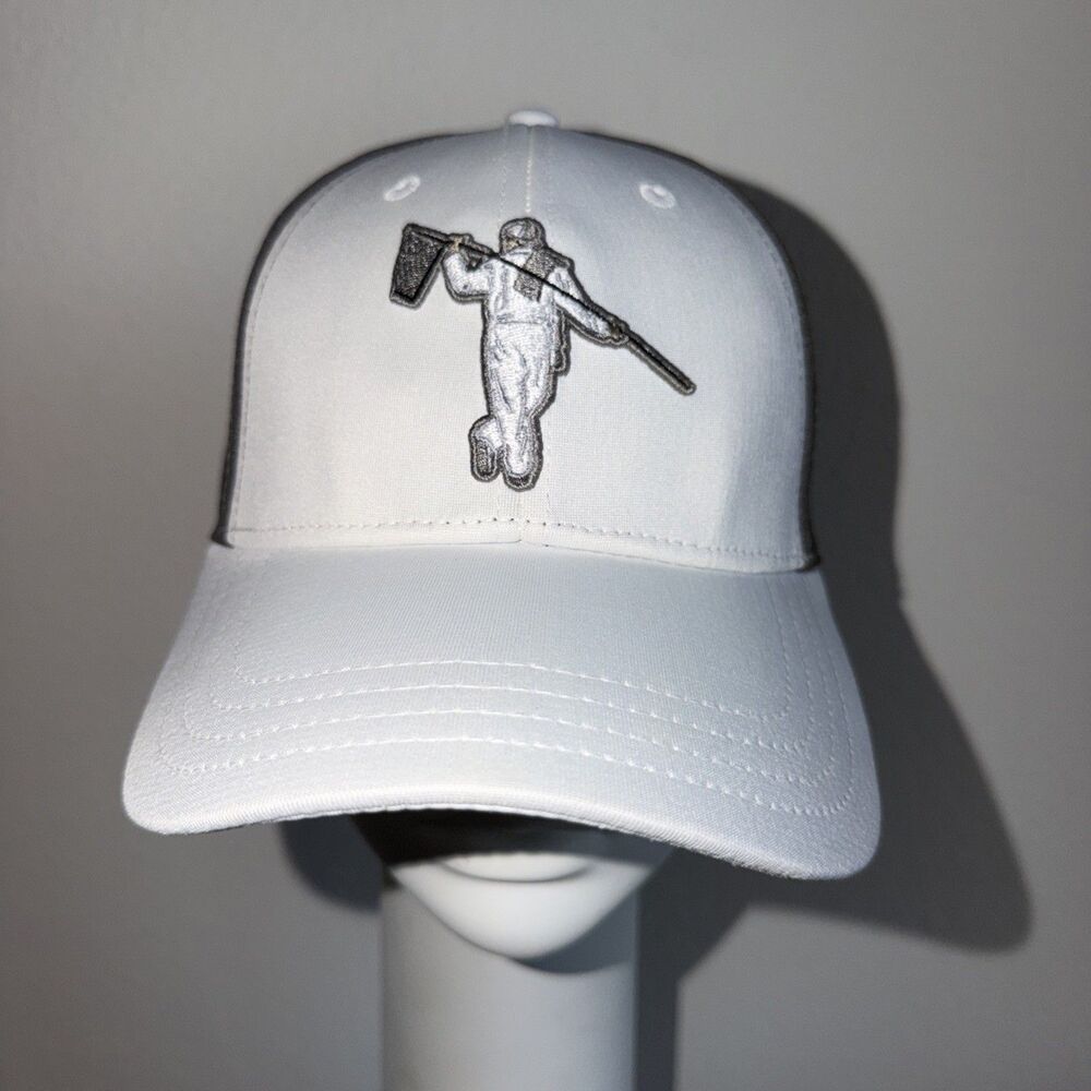 Looper  Tom Ord Golf Hat Cap White Gray Embroidered TomOrd Fitted Size L/XL